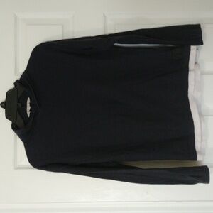 H&M Navy Blue And White Kids Hooded Sweatshirt Size 10-12yrs